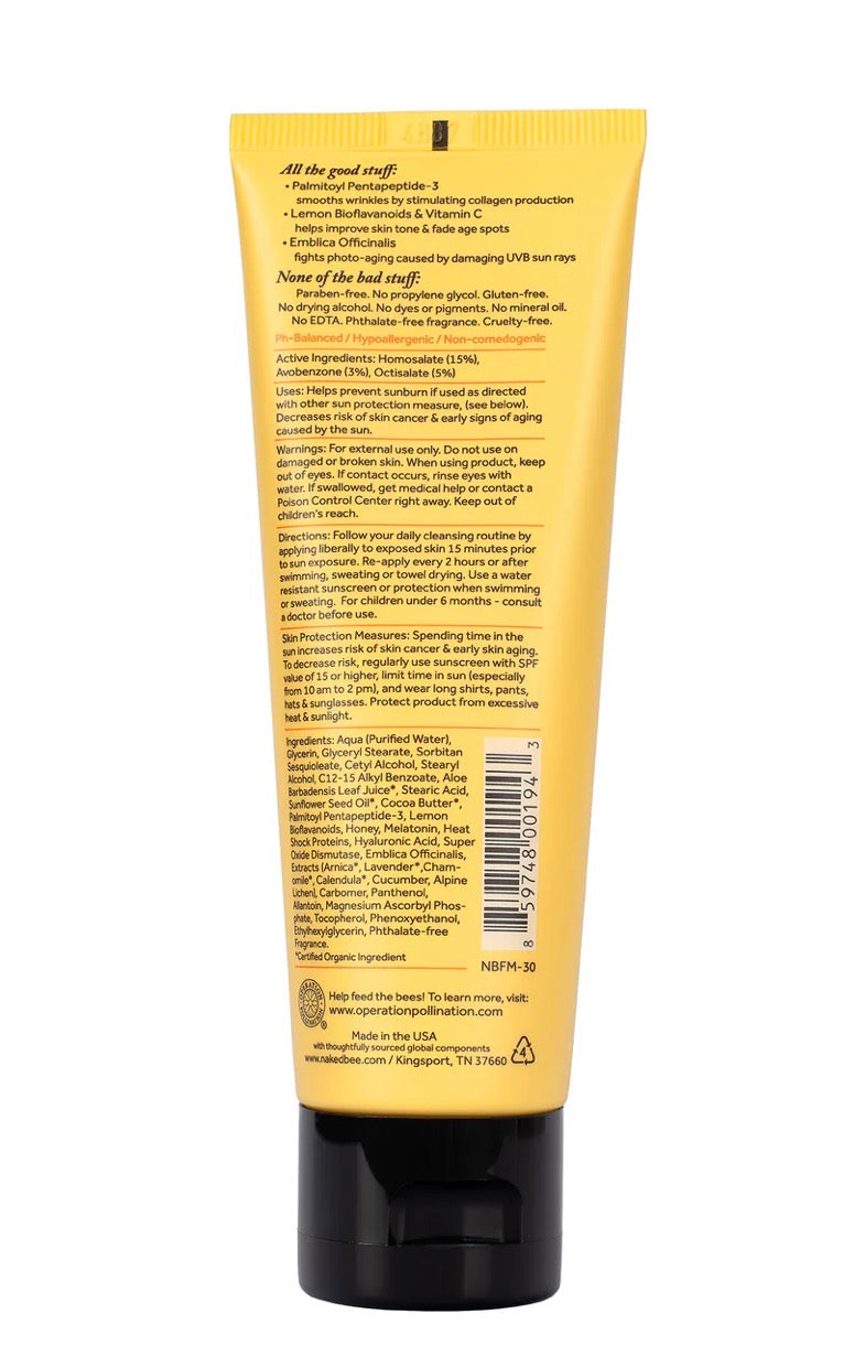 Lotion- The Naked Bee Facial Moisturizer in Orange Blossom Honey