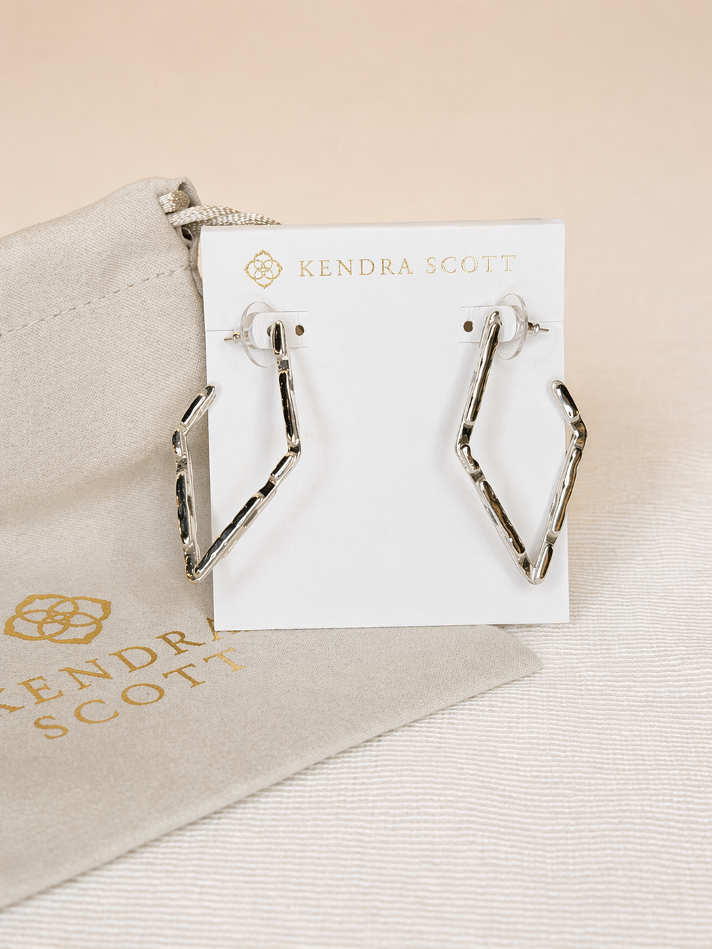 Earrings- Kendra Scott Silver Ryan Hoop Earrings