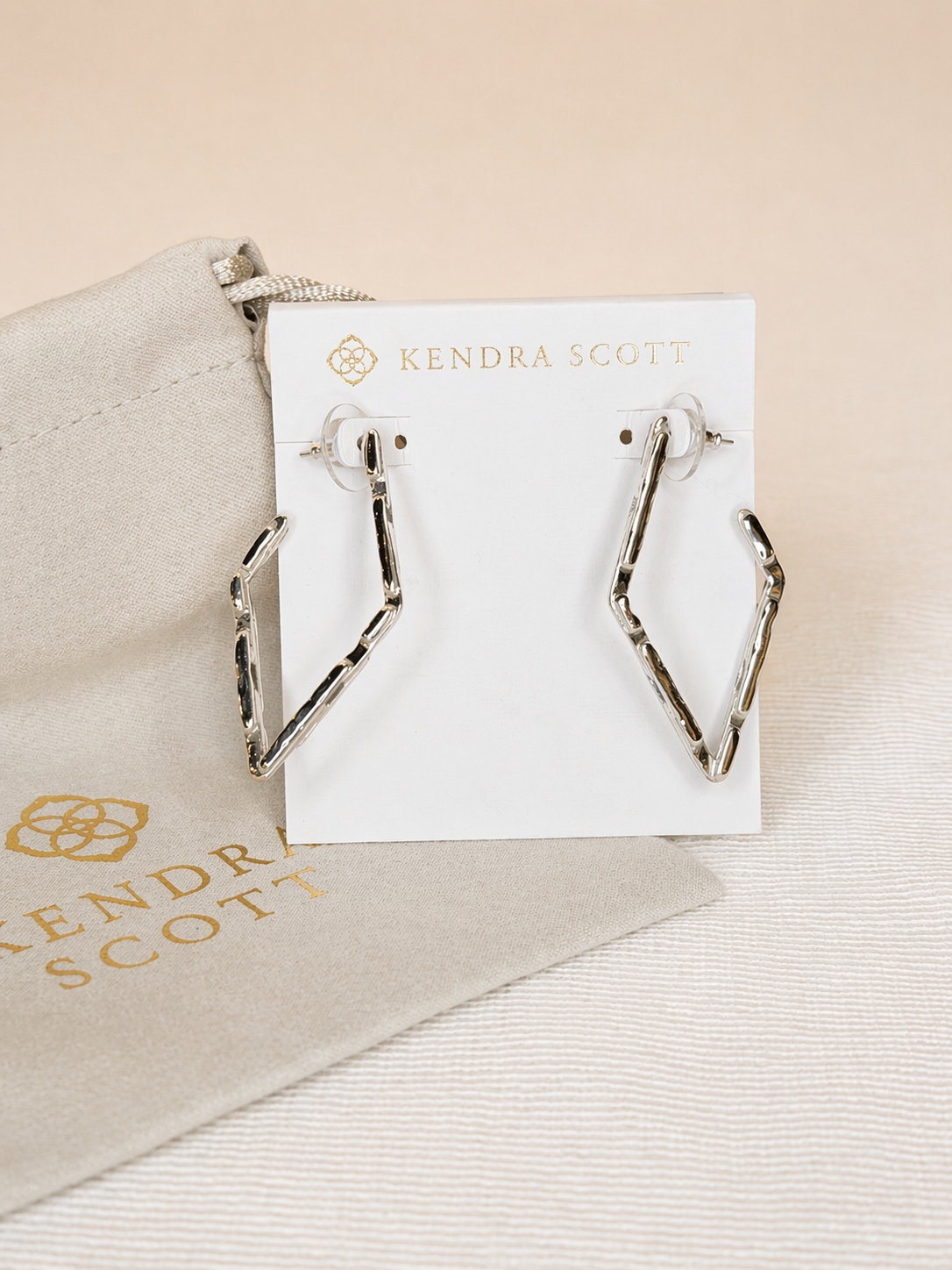 Earrings- Kendra Scott Silver Ryan Hoop Earrings