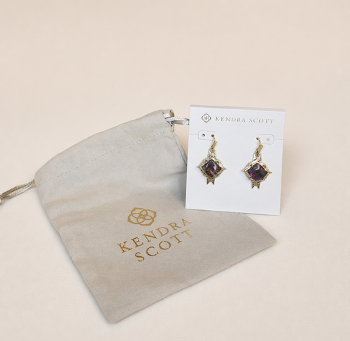 Earrings- Kendra Scott Mauve Abalone Earrings