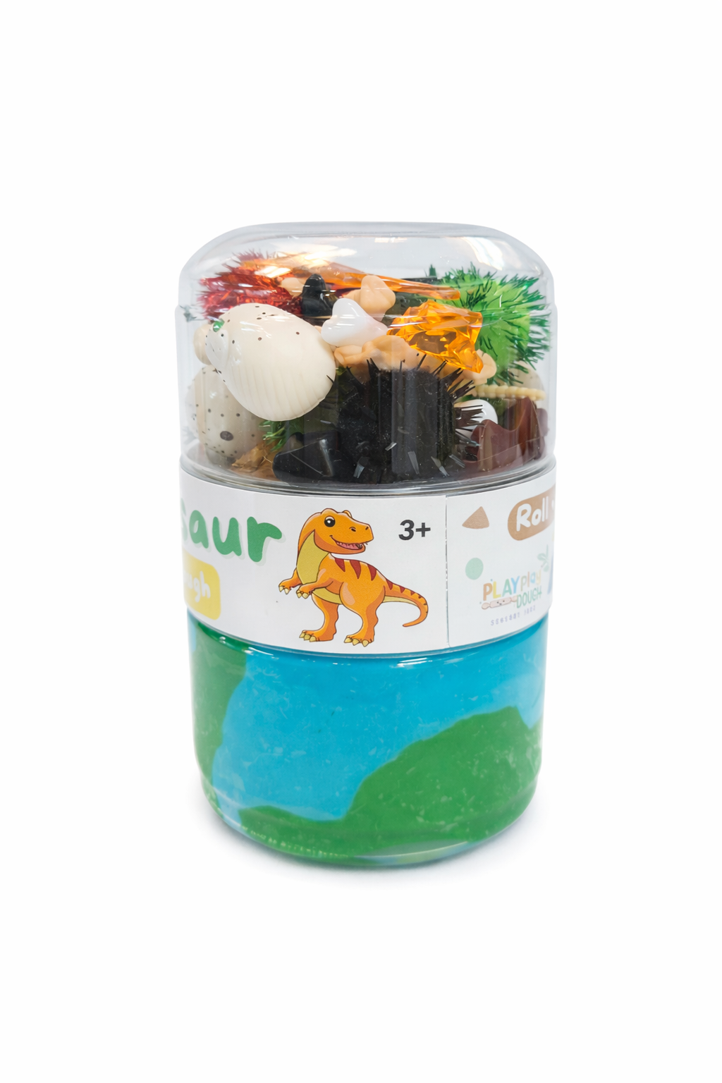 Play Dough Dinosaur double jar