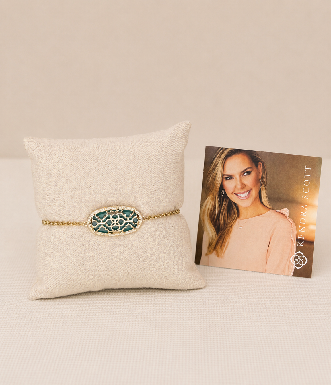 Bracelet- Kendra Scott Elaina Emerald Green Bracelet