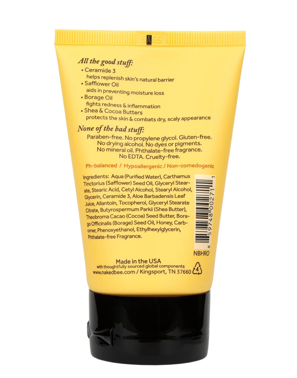 Lotion- The Naked Bee Serious Hand Repair Cream in Orange Blossom Honey