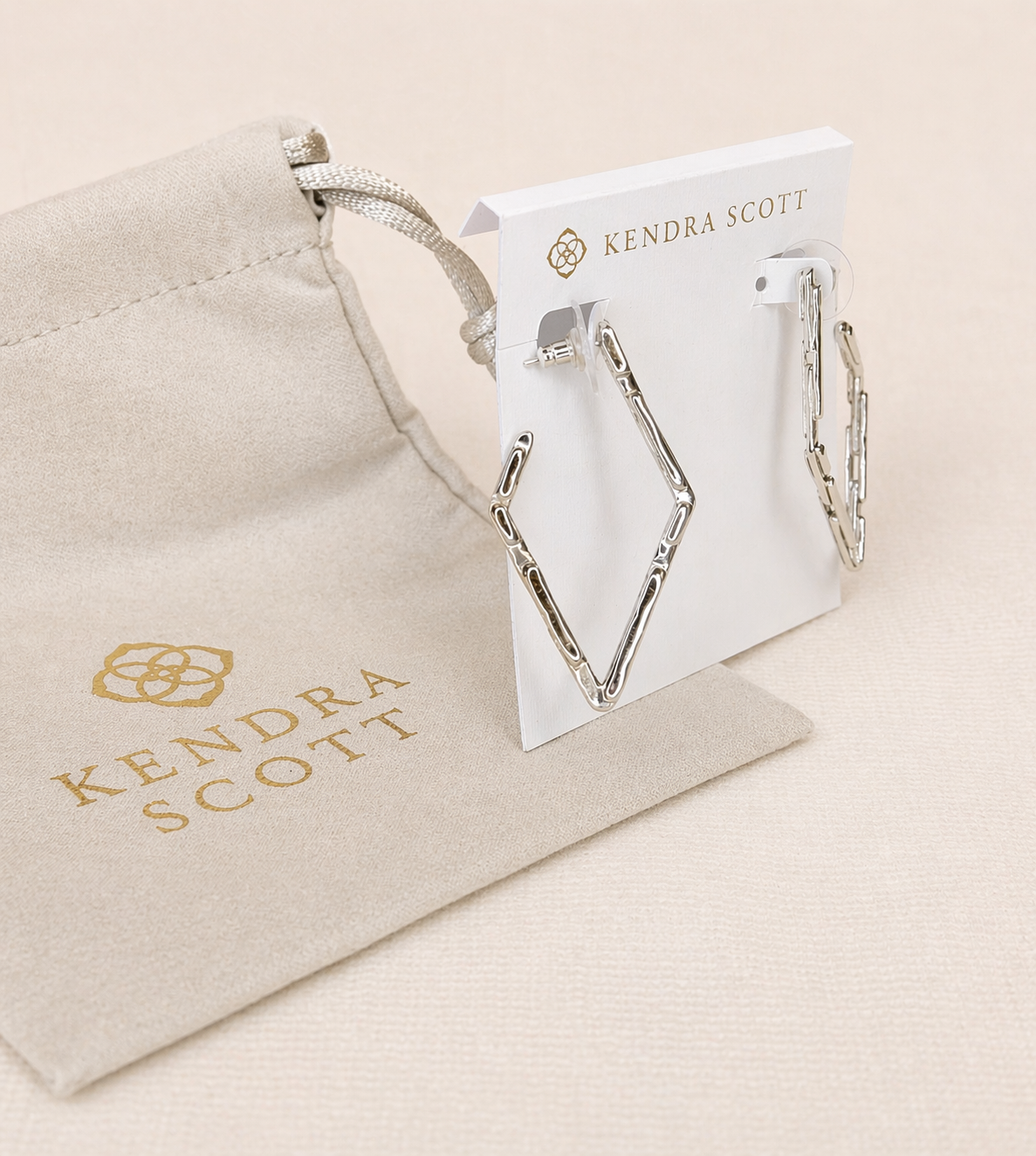 Earrings- Kendra Scott Silver Ryan Hoop Earrings