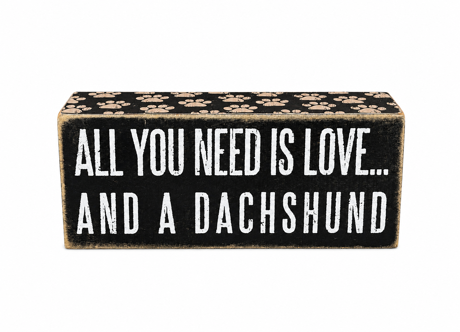 Home Decor- Love and a Dachshund Wood Sign
