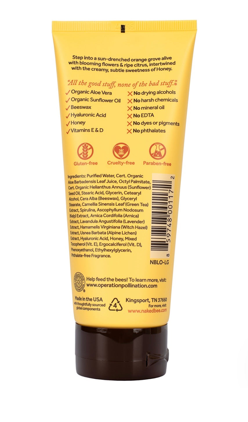Lotion- The Naked Bee Nourishing Hand & Body Lotion in Orange Blossom Honey