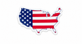 Sticker- Red White Blue USA Big Mood Sticker