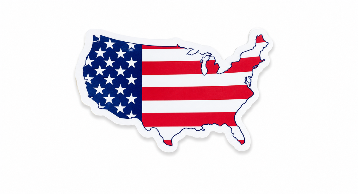 Sticker- Red White Blue USA Big Mood Sticker