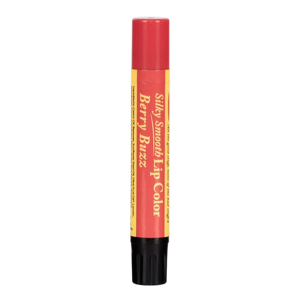 Lip: The Naked Bee Silky Smooth lip color in Berry Buzz