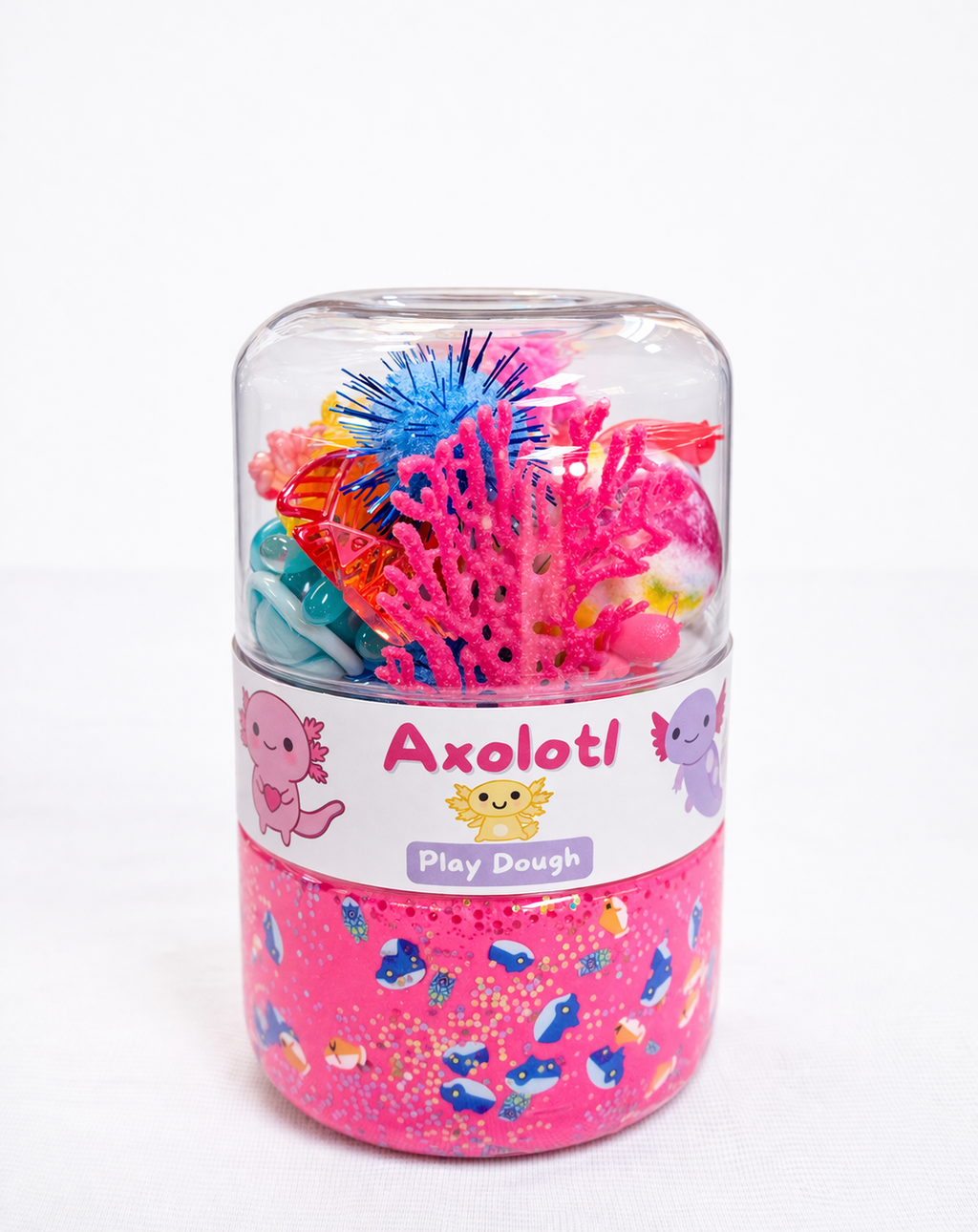 Play Dough Axolotl Double Jar