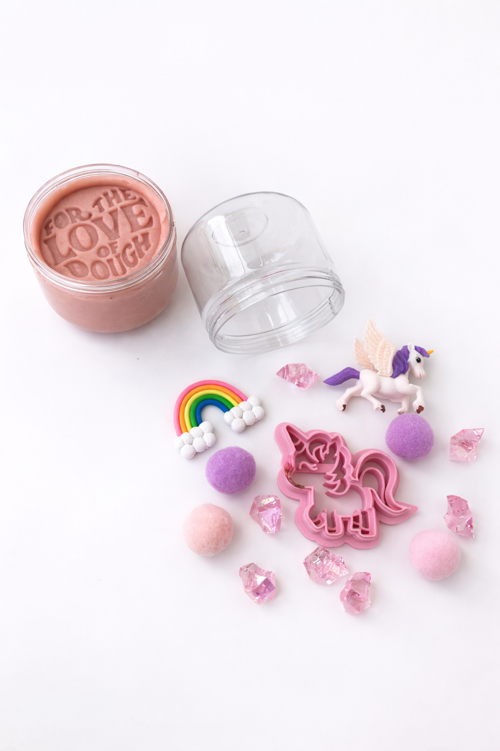 Play Dough Unicorn Rainbow Double Jar